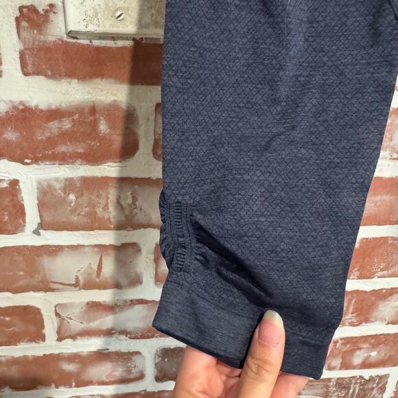 Lululemon Textured Seamless High-Rise Leggings Navy Blue Size 6 - Picture 3 of 7